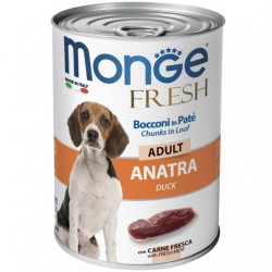 Monge fresh cani lattina 400 gr con anatra