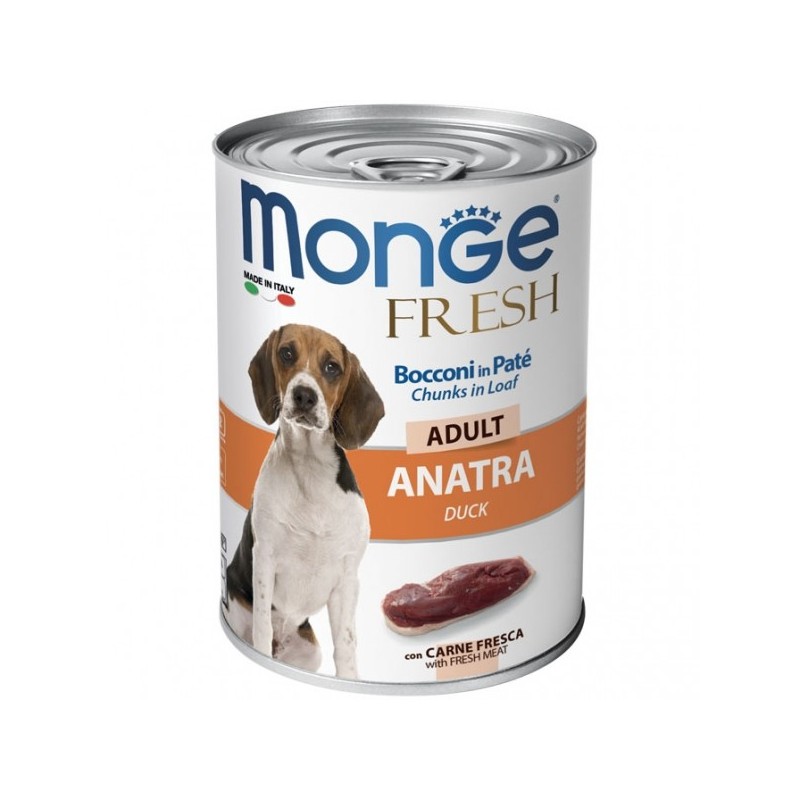 Monge fresh cani lattina 400 gr con anatra