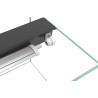Aquatlantis easy led Universal 2.0 Freshwater Plafoniera LED Attacchi T5 e T8 1200 mm - 68000k - 52W