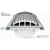 Aquatlantis easy led Universal 2.0 Freshwater Plafoniera LED Attacchi T5 e T8 1200 mm - 68000k - 52W