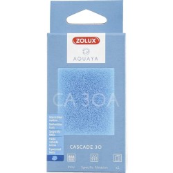 Zolux Filtro per pompa a cascata 30 ca 30 in schiuma blu medio x2.