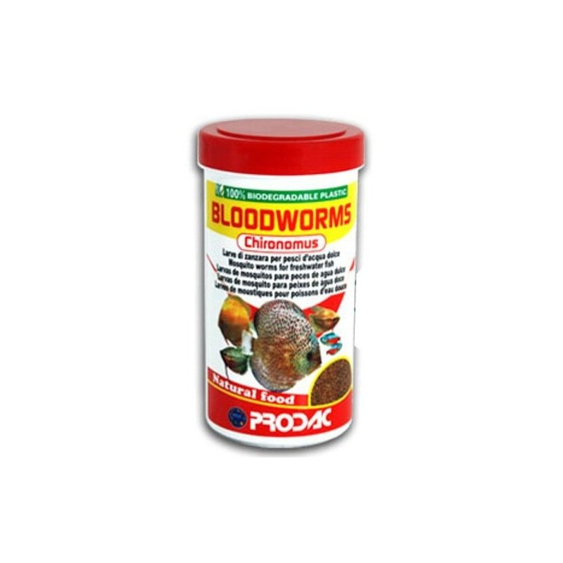 Prodac Bloodworms 250ml / peso 20gr - Chironomus Liofilizzati