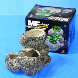 Up Aqua Ceramic Bonsai Stone Planter (Medium) per  Piante acquatiche vive