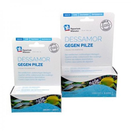 Aquarium Munster Dessamor Contro infezioni da Funghi Saprolegnia Achlya Farmaco 20 ml