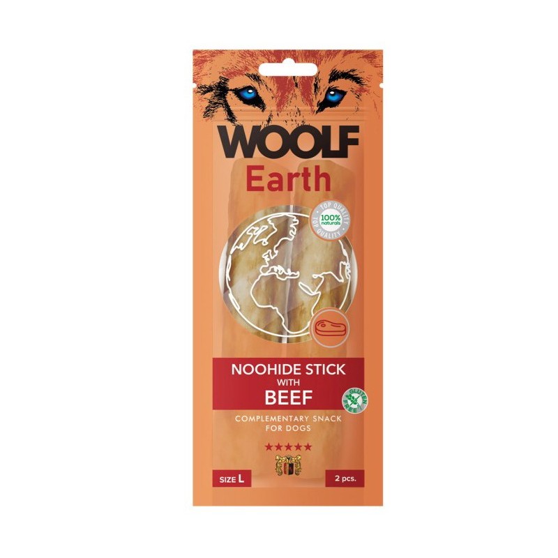 Woolf Earth NOOHIDE XL Stick con manzo gr 85