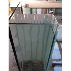 Vasca Acquario Artigianale Professionale  IN TOTAL VETRO EXTRA CHIARO -  110X70X60H - 462LT (con supporto)