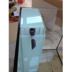 Vasca Acquario Artigianale Professionale  IN TOTAL VETRO EXTRA CHIARO -  110X70X60H - 462LT (con supporto)