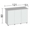 Juwel Supporto Rio 300/350 sbx bianco - cm121x51x73H