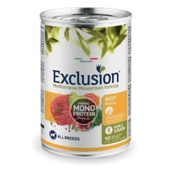 Exclusion cani Mediterraneo Monoprotein Adult All Breed con Manzo GR 400