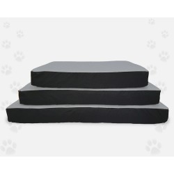 Nasonero materasso imbottito grigio nero sfoderabile 108x71x10 h cm
