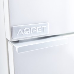 AQPet Kit Acquario Kubic 120 bianco laccato lucido ccon supporto vetro extrachiaro accessoriato di tutta la tecnica