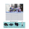 AQPet Kit Acquario Kubic 120 bianco laccato lucido ccon supporto vetro extrachiaro accessoriato di tutta la tecnica