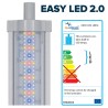 Aquatlantis easy led Universal 2.0 Freshwater Plafoniera LED Attacchi T5 e T8 1047 mm - 68000k - 52W