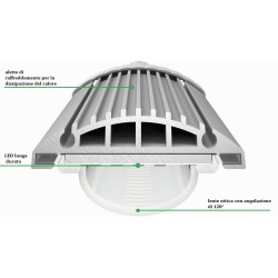 Aquatlantis easy led Universal 2.0 Freshwater Plafoniera LED Attacchi T5 e T8 1047 mm - 68000k - 52W
