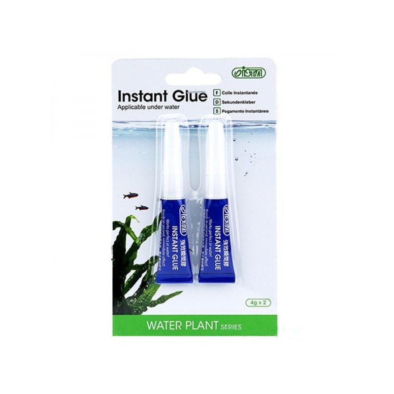 ISTA Instant Glue Colla Per Piante E Muschi,Ottimo Per Acquario Marino 2pz x 4gr