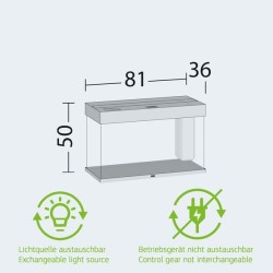 JUWEL ACQUARIO RIO 125 bianco (solo acquario - senza supporto)