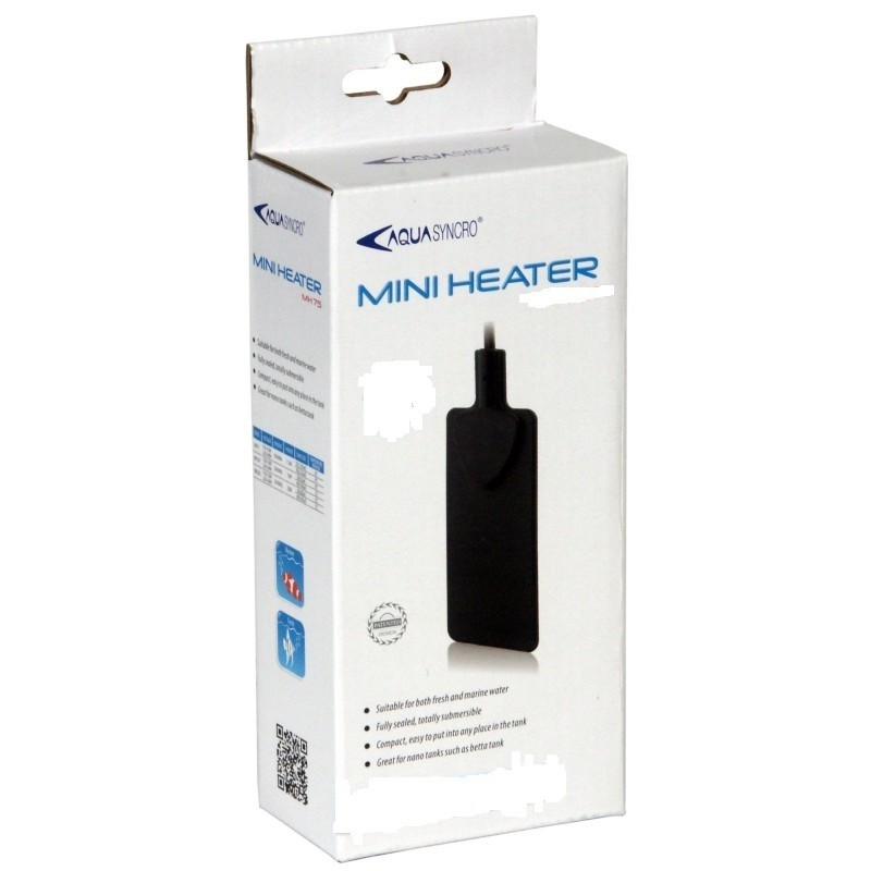 Aquasyncro riscaldatore compatto slim da 7.5 watt 107x 50 mm mod. MH75