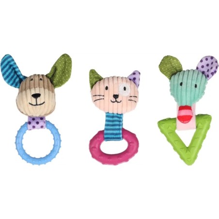 Flamingo GIOCATTOLO CUCCIOLO IRAJA CANE & GATTO & TOPOLINO COLORI MULTIPLI