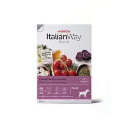 Italian Way Dog Biscotti Carota Nera e Curcuma gr.400. Snack Per Cani