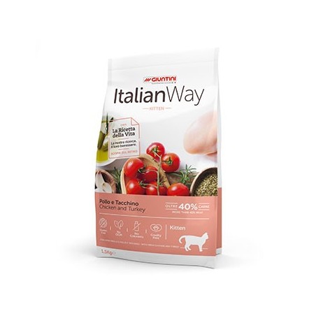 Italian way Kitten con pollo e tacchino 1,5 kg