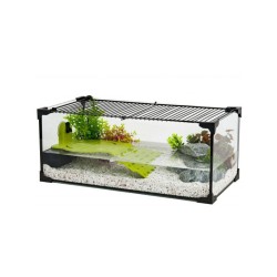 ZOLUX TARTARUGHIERA KARAPAS AQUA 50 Pro nera 14 LT CM 50,5X25,5X20,5 H