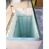 Vasca Acquario Artigianale Professionale  IN TOTAL VETRO EXTRA CHIARO -  130X50X55H - 357LT (CON SUPPORTO MOBILE)