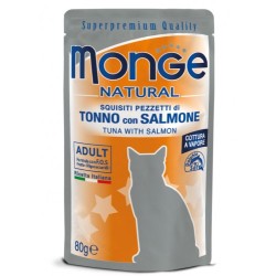 Monge buste gatto Tonno con Salmone 80 grammi
