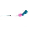 Gimborn GimCat Cannetta Gatto Con Piume E Campanello - 48cm piume verdi e arancioni