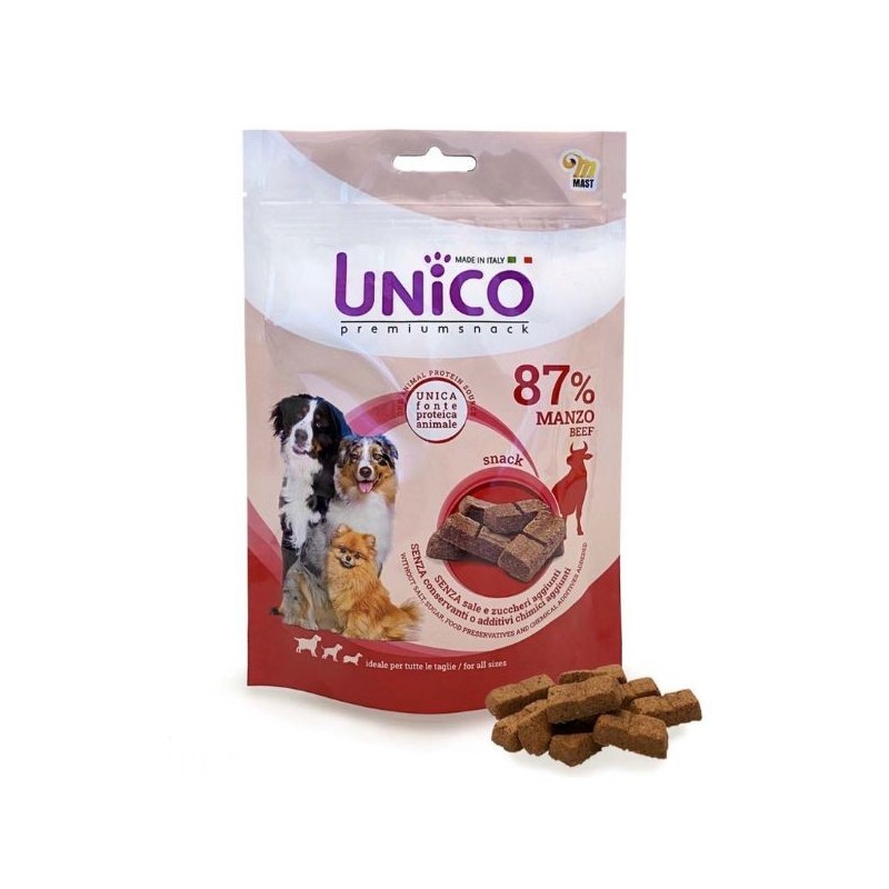 Mast Unico Snack monoproteico per cani 80 gr al Manzo