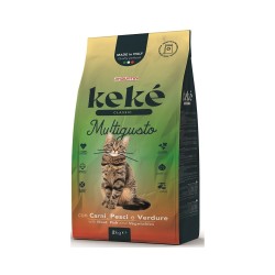 Keké Classic Multigusto per Gatti con Carni, Pesci e Verdure da 2 Kg