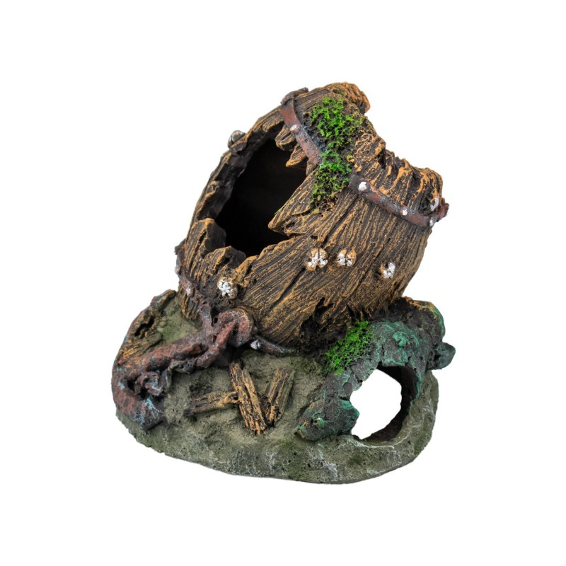 Aqpet Decorart Decori per Acquari mod. DEEP BARREL 12x11x12.5 cm
