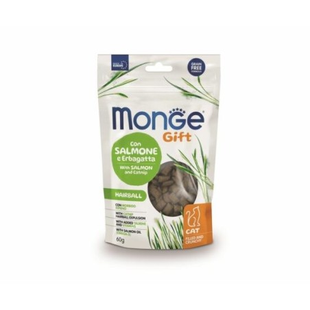 Monge cat snack hairball con salmone ed erbagatta 60 g