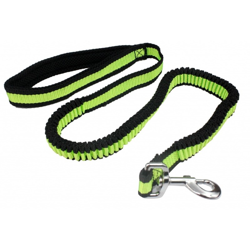 Pet Nova guinzaglio Large Bungee elasticizzato lunghezza 120-180 cm larghezza 2.5 cm giallo