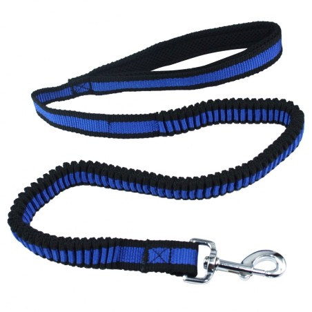 Pet Nova guinzaglio Large Bungee elasticizzato lunghezza 120-180 cm larghezza 2.5 cm Blu