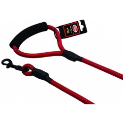 Pet Nova Guinzaglio in corda di nylon con manico in neoprene XL rosso