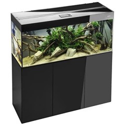 ACQUARIO AQUAEL GLOSSY 120 BLACK ACQUARIO 302LT CON SUPPORTO