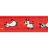 Amiplay Guinzaglio naylon con decorazioni XL 150 cm x 2.5 cm rosso