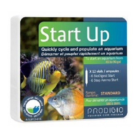 Prodibio Start up 6 fiale - batteri anti ammoniaca per acquario dolce e marino