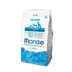 MONGE ALL BREEDS LIGHT SALMONE/RISO  12 kg