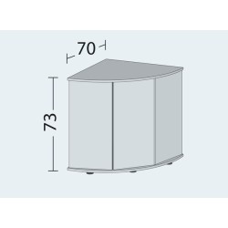 Juwel Acquario Trigon 350 Bianco con supporto (Nuovo Modello Illuminazione Led)