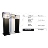 Newa Supporto mobile L per Acquari NewaMore 50 dolce e marino Nero 31x31x100h cm