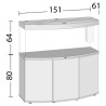 Juwel Acquario Vision 450 Bianco (Solo Acquario - Nuovo Modello con Illuminazione Led)