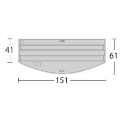 Juwel Acquario Vision 450 Bianco (Solo Acquario - Nuovo Modello con Illuminazione Led)