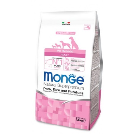 Monge  All Breeds Adult con Maiale Riso e Patate da 2.5 Kg