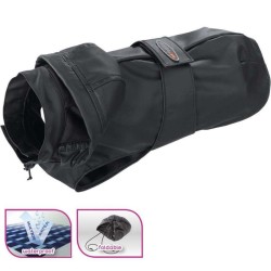 FERPLAST CAPPOTTINO IMPERMEABILE ANTI-VENTO PER CANI TRENCH BLACK TG. 28
